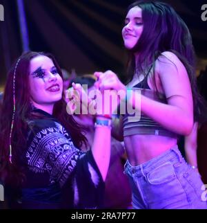 Sabine Hay, Derbyshire, Großbritannien. 01. Juli 2023 Exilmusikfestival. Bildunterschrift: Bild: Mark Dunn/Alamy Live News Stockfoto