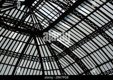 Glaskuppel des chilenischen Nationalmuseums der Schönen Künste (Museo Nacional de Bellas Artes oder MNBA) Stockfoto