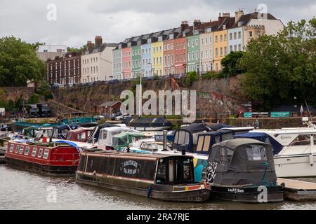 Ein allgemeiner Blick auf den schwimmenden Hafen von Bristol Stockfoto