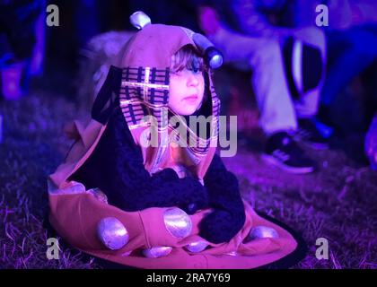 Sabine Hay, Derbyshire, Großbritannien. 01. Juli 2023 Exilmusikfestival. Bildunterschrift: Bild: Mark Dunn/Alamy Live News Stockfoto