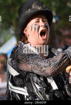 Sabine Hay, Derbyshire, Großbritannien. 01. Juli 2023 Exilmusikfestival. Bildunterschrift: Bild: Mark Dunn/Alamy Live News Stockfoto