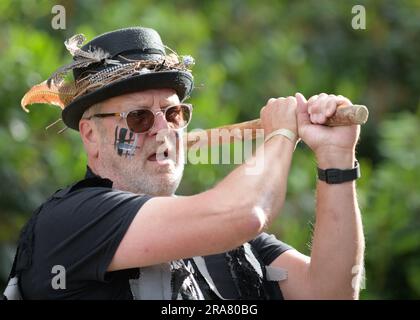 Sabine Hay, Derbyshire, Großbritannien. 01. Juli 2023 Exilmusikfestival. Bildunterschrift: Bild: Mark Dunn/Alamy Live News Stockfoto