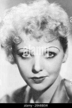 Hollywood, Kalifornien: 22. März 1934 Ein Porträt der Schauspielerin und Filmregisseurin Ida Lupino. Stockfoto