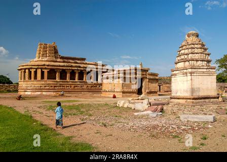 Festungstempel Durga in Aihole, Karnataka, Südindien, Indien, Asien Stockfoto