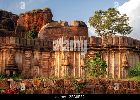 132897 Hoysala Tempel in Badami, Karnataka, Südindien, Indien, Asien Stockfoto