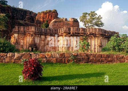 Hoysala-Tempel in Badami, Karnataka, Südindien, Indien, Asien Stockfoto