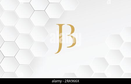 JB, BJ, Monogramm mit abstrakten Buchstaben und Logo Stock Vektor