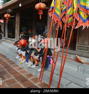 Das traditionelle Festival des Dorfes Chem, Ha Noi, Vietnam 2023. Lễ hội truyền thống Chèm. 越南旅游, वियतनाम पर्यटन, 베트남 관광, ベトナム観光, ឌូលីច វៀតណាម Stockfoto