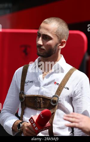 Spielberg, Österreich. 02. Juli 2023. Ferdinand Habsburg (AUT). Formel-1-Weltmeisterschaft, Rd 10, Österreichischer Grand Prix, Sonntag, 2. Juli 2023. Spielberg, Österreich. Kredit: James Moy/Alamy Live News Stockfoto