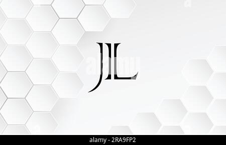 JL, LJ, Monogramm mit abstrakten Buchstaben und Logo Stock Vektor