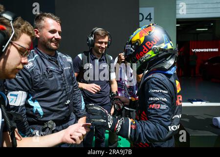 IWASA Ayumu (jpn), DAMS, Dallara F2, Portrait während der 7. Runde der FIA-Formel-2-Meisterschaft 2023 vom 30. Juni bis 2. Juli 2023 auf dem Red Bull Ring in Spielberg, Österreich. Kredit: Independent Photo Agency Srl/Alamy Live News Stockfoto