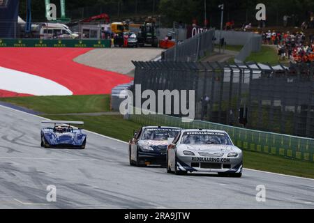 Spielberg, Österreich. 02. Juli 2023. Historische Sportwagenparade. Formel-1-Weltmeisterschaft, Rd 10, Österreichischer Grand Prix, Sonntag, 2. Juli 2023. Spielberg, Österreich. Kredit: James Moy/Alamy Live News Stockfoto