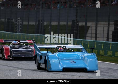 Spielberg, Österreich. 02. Juli 2023. Historische Sportwagenparade. Formel-1-Weltmeisterschaft, Rd 10, Österreichischer Grand Prix, Sonntag, 2. Juli 2023. Spielberg, Österreich. Kredit: James Moy/Alamy Live News Stockfoto
