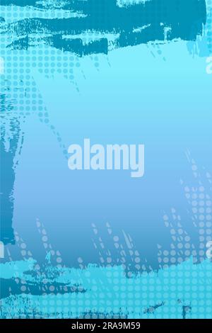 Moderner, blauer, abstrakter Rahmenhintergrund für den Sommer – Bestandsdarstellung Stockfoto