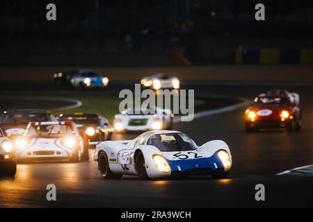 52 REDMAN (gbr), POIROT (Fra), SPEYER (Hg), Porsche 908 LH 1969, Aktion während des Le Mans Classic 2023 vom 1. Bis 3. Juli 2023 auf dem Circuit des 24 Heures du Mans, in Le Mans, Frankreich - Photo Antonin Vincent/DPPI Credit: DPPI Media/Alamy Live News Stockfoto