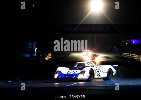 Le Mans, Frankreich. 01. Juli 2023. 52 REDMAN (gbr), POIROT (Fra), SPEYER (Hg), Porsche 908 LH 1969, Aktion während des Le Mans Classic 2023 vom 1. Bis 3. Juli 2023 auf dem Circuit des 24 Heures du Mans, in Le Mans, Frankreich - Photo Damien Saulnier/DPPI Credit: DPPI Media/Alamy Live News Stockfoto