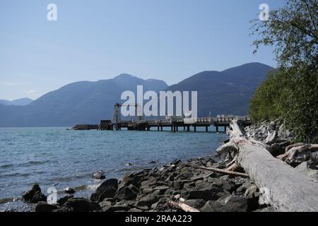 Porteau Cove Provincial Park im Sommer, British Columbia, Kanada Stockfoto