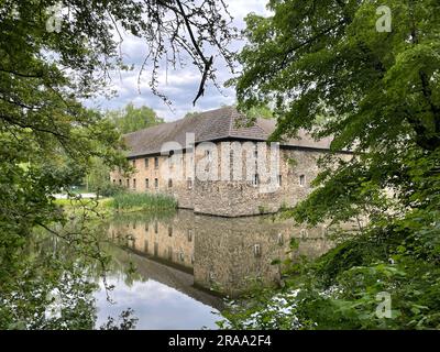 Wasserburg Haus Graven in Langenfeld, Rheinland, Deutschland Stockfoto