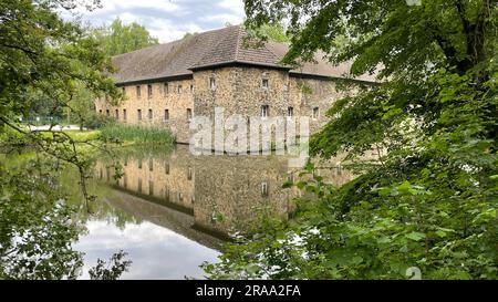 Wasserburg Haus Graven in Langenfeld, Rheinland, Deutschland Stockfoto