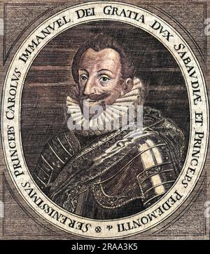 CARLO EMANUELE I, Herzog von Savoyen, bekannt als "Il grande" Datum: 1562 - 1630 Stockfoto