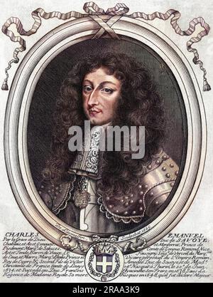 CARLO EMANUELE II. Herzog von Savoyen Datum: 1634 - 1675 Stockfoto