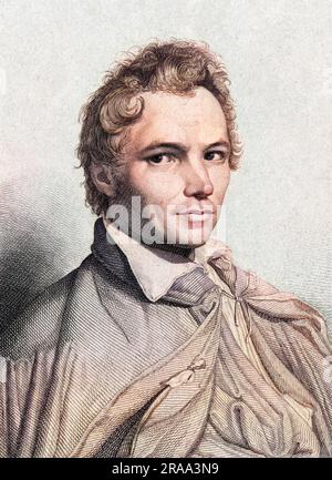 KARL FRIEDRICH SCHINKEL (1781-1841), deutscher Künstler und Architekt. Stockfoto