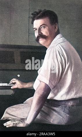 ALBERT SCHWEITZER - an der Orgeltastatur Datum: 1875 - 1965 Stockfoto