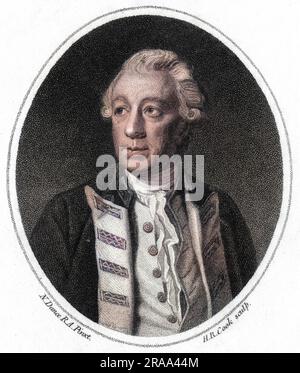 MOLYNEUX Baron SHULDHAM (1717-1798), britischer Marinekommandant, Admiral der Weißen Staffel. Stockfoto