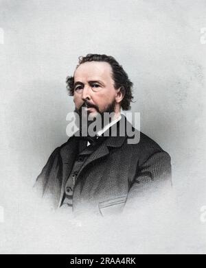 BAYARD TAYLOR, amerikanischer Journalist, Reiseautor und Übersetzer von Goethes Faust. Datum: 1825 - 1878 Stockfoto