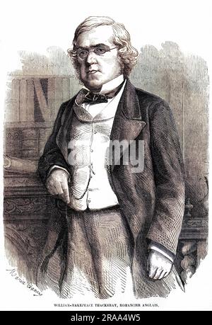 WILLIAM MAKEPEACE THACKERAY Autor von "Vanity Fair" etc Datum: 1811 - 1863 Stockfoto