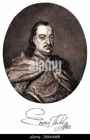 IMRE (Emmerich) THOKOLY ungarischer Rebell und Thronantragsteller, der sich auf die Seite der Türken gegen das Reich stellte. Datum: 1657 - 1705 Stockfoto