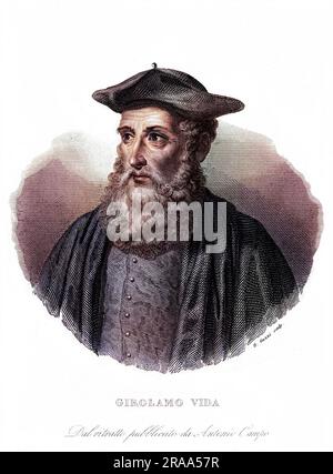 MARCO GIROLAMO (HIERONYMUS) VIDA, italienischer Kirchenmann, Bischof von Alba und Dichter Datum: 1480 - 1656 Stockfoto