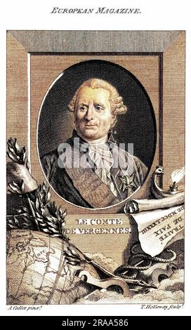 CHARLES GRAVIER, comte de VERGENNES, französischer Staatsmann Datum: 1719-1787 Stockfoto