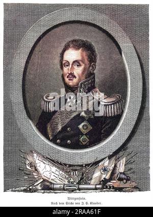 LUDWIG PRINZ WITTGENSTEIN, russischer Militärbefehlshaber in den napoleonischen Kriegen. Datum: 1769 - 1843 Stockfoto