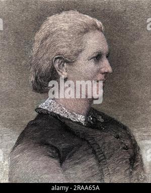 CHARLOTTE MARY YONGE Schriftstellerin, Autorin von „der Erbe von Redclyffe“, „der kleine Herzog“, „die Gänseblümchen“, „die Taube im Adlernest“ und viele mehr. Datum: 1823 - 1901 Stockfoto