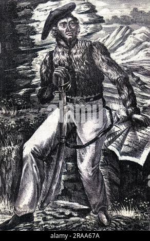 TOMAS ZUMALACARREGUI General der spanischen Carlist Datum: 1788 - 1835 Stockfoto