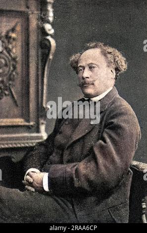 ALEXANDRE DUMAS fils (1824-1895), französischer Schriftsteller, Autor von La dame aux camellias. Datum: 1884 Stockfoto