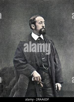 JULES CLARETIE (1840-1913), französischer Schriftsteller und Impresario, Direktor der Comedie Francaise. Datum: 1885 Stockfoto