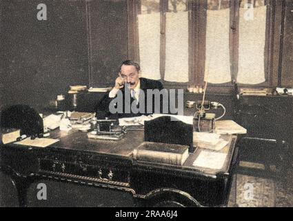 SERGE VORONOFF Russisch-französischer Medizinpionier der Verjüngungstherapie, 1923. Genie oder Scharlatan? Datum: 1866 - 1951 Stockfoto