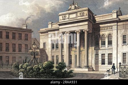 Salter's Hall, Fore Street Datum: 1830 Stockfoto