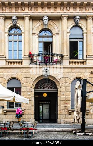 Museum Barberini befindet sich in der Nachbildung des barocken Barberini-Palastes, das von Carl von Gontard in den Jahren 1771 bis 1772 erbaut wurde, alter Marktplatz, Potsdam, Brandenburg Stockfoto