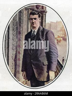 Michael Collins, irischer Führer und Sinn Fein Finanzminister (1890-1922). Hier im Jahr 1921, als Sinn Fein Delegierter, auf der Irish Peace Conference 1921 in London abgebildet. Datum: 1921 Stockfoto