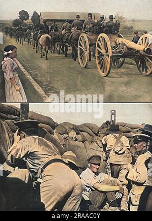 Das Periskop in einem australischen Graben der Dardanellen. Datum: 1915 Stockfoto