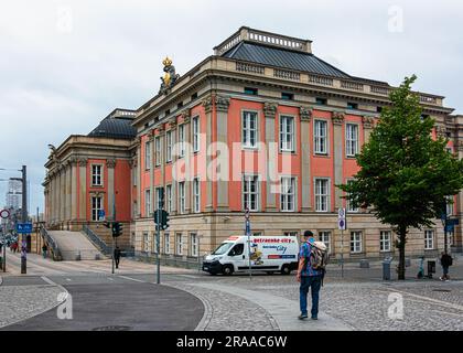 Das Brandenburger Parlamentsgebäude ist eine Rekonstruktion des barocken Stadtpalastes aus dem 17. Jahrhundert, Potsdam, Brandenburg Stockfoto