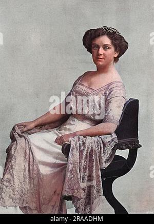 Lady Jellicoe, ehemals Gwendoline Cayzer, Ehefrau von John Jellicoe, 1. Jarl Jellicoe, Admiral der Flotte und Befehlshaber der Schlacht von Jütland. Sie war die Tochter von Charles Cayzer, dem bekannten Reeder. Datum: 1914 Stockfoto