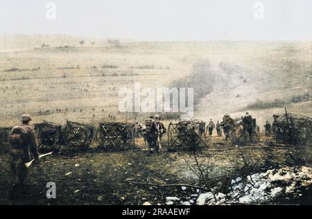 Deutscher Angriff durch die Verteidigung in Verdun im Ersten Weltkrieg Datum: 1914-1918 Stockfoto
