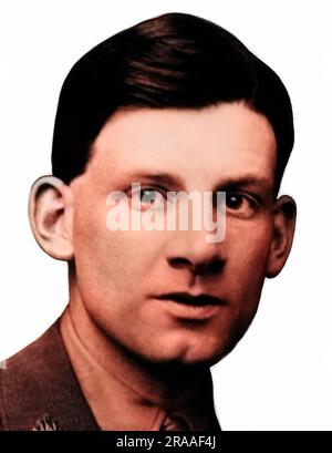 Siegfried Sassoon (1886-1967) - ein englischer Dichter, Autor und Soldat. Er wurde an der Westfront für Tapferkeit dekoriert und wurde einer der führenden Dichter des Ersten Weltkriegs. Datum: Ca. 1916 Stockfoto