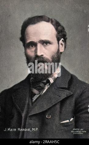 Porträtfoto von James Keir Hardie. Schottischer Sozialist und labour-Führer. Stockfoto