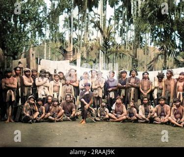 Gruppe der Annamiten in Indochina (Vietnam). Datum: Ca. 1890 Stockfoto