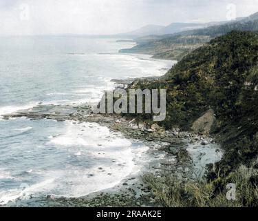 Küstenszene, Clifton, Illawarra District, New South Wales, Australien. Datum: Ca. 1890er Stockfoto